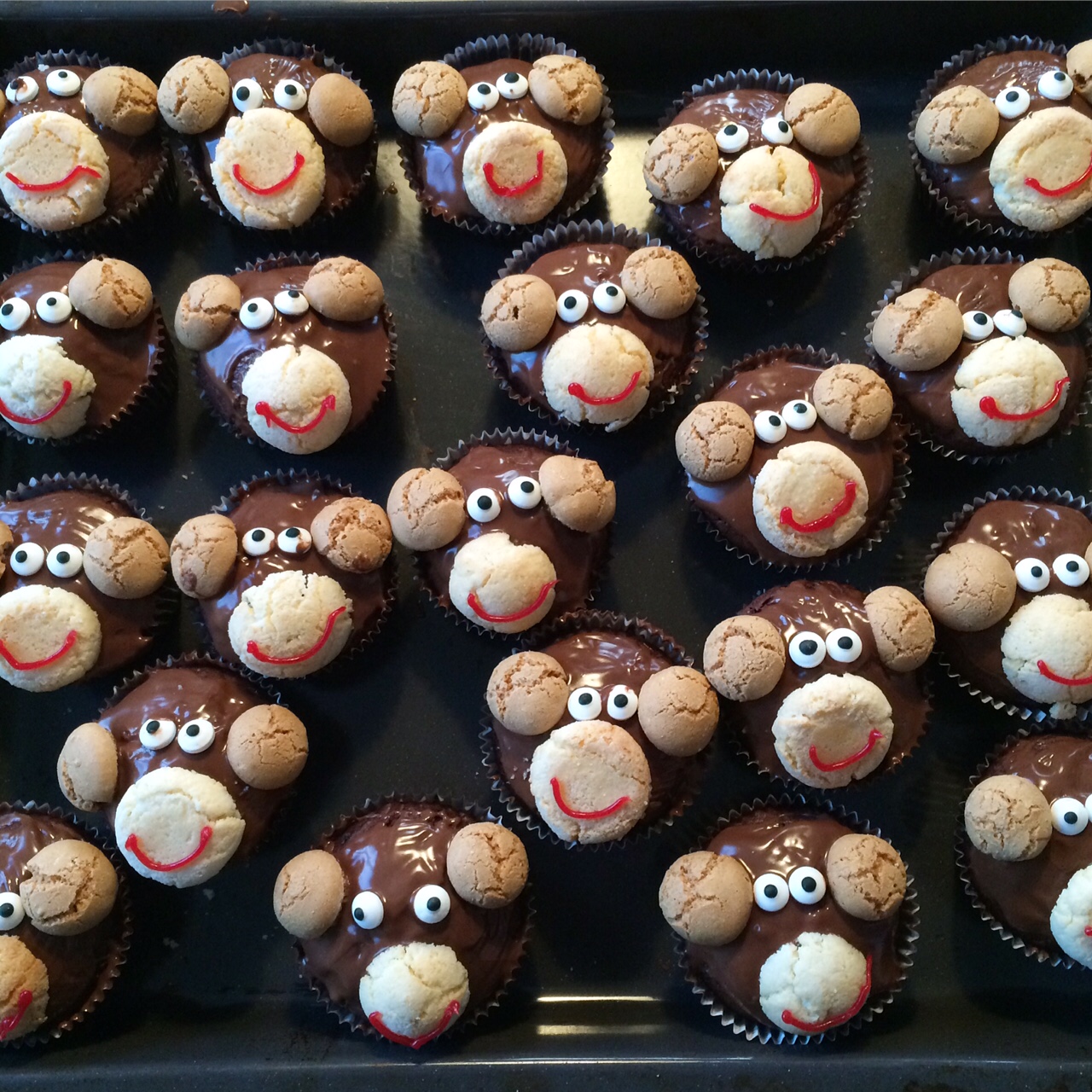 Affen Muffins Fur Den Kindergeburtstag Mamamaniablogmamamaniablog